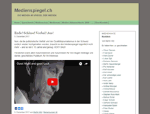 Tablet Screenshot of medienspiegel.ch